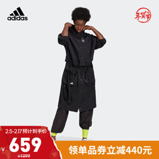 阿迪达斯官网 adidas 3IN1 PARKA 女装训练运动夹克外套GI4631 黑色 A/M(165/88A)