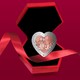 2020年纽埃发行爱情颂歌 -- 吻 1元心形双金属精制纪念币 情人节礼物