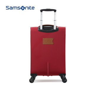 Samsonite/新秀丽商务拉杆箱轻盈软箱登机箱时尚差旅行李箱 TD4（20寸【登机箱，适合1周内短途旅行】、红色）