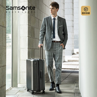 Samsonite/新秀丽旅行箱登机行李箱高端拉杆箱男女20/25/28寸 HB7（25寸【需托运，适合1-2周长途旅行】、黑色）