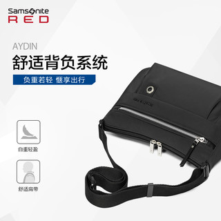 【早春新款】Samsonite/新秀丽单肩包女 精致信封包休闲斜挎包HP1（黑色）