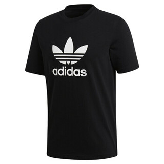 adidas Originals TREFOIL T-SHIRT  男士运动T恤 CW0709 黑色 M