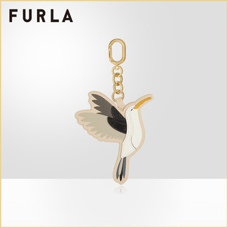 FURLA/芙拉ALLEGRA 秋冬女士蜂鸟挂件 WR00051-790（花色裸色+纯白色）
