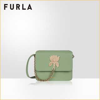 FURLA/芙拉TUBEROSA 2021早春新品女式迷你纯色简洁可爱斜挎包 WB00168-2990-123（粉色）