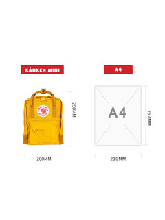 Fjallraven/北极狐双肩背包kanken mini 迷你情侣书包背包女23561（326公牛红、7升）