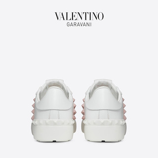 VALENTINO GARAVANI/华伦天奴 ROCKSTUD UNTITLED 小牛皮运动鞋 F15633535（35.5、粉红色）