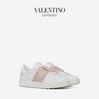 VALENTINO GARAVANI/华伦天奴 ROCKSTUD UNTITLED 小牛皮运动鞋 F15633535 （36、粉红色）