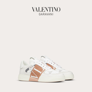 VALENTINO GARAVANI/华伦天奴 女士 VL7N 小牛皮绑带运动鞋 F15796572 （40、白色）