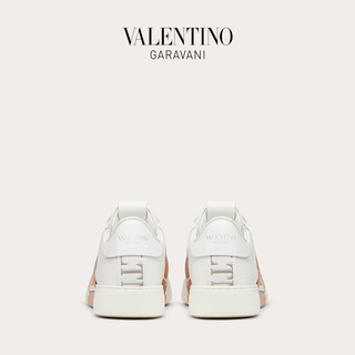 VALENTINO GARAVANI/华伦天奴 女士 VL7N 小牛皮绑带运动鞋 F15796572 （40、白色）