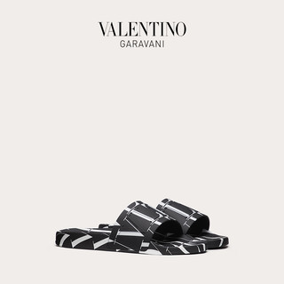 VALENTINO GARAVANI/华伦天奴 男士新品黑色 VLTN TIMES 橡胶凉鞋 VY2S0873-YRJ-0NI （39、黑色）