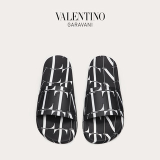 VALENTINO GARAVANI/华伦天奴 男士新品黑色 VLTN TIMES 橡胶凉鞋 VY2S0873-YRJ-0NI （40、黑色）