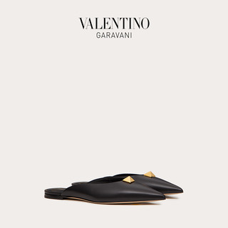 VALENTINO GARAVANI/华伦天奴 Roman Stud 小牛皮穆勒大钉鞋 F16379772 （35.5、黑色）