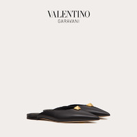 VALENTINO GARAVANI/华伦天奴 Roman Stud 小牛皮穆勒大钉鞋 F16379772 （39、黑色）