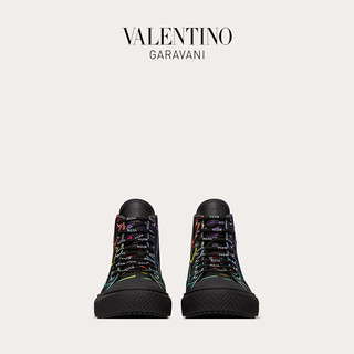 VALENTINO GARAVANI/华伦天奴VLTN TIMES Giggies 高帮织物运动鞋 F15722183 （44.5、黑色）