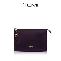 TUMI/途明Voyageur系列Basel小号三角收纳包化妆包(黑莓紫/0196356BBY、小)