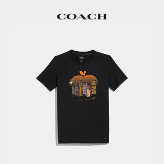 COACH/蔻驰女士大苹果天际线T恤 C2201_BLK（S、黑色）
