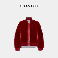 COACH/蔻驰女士农历新年系列皮毛一体束腰夹克 C1492_RED（0、红色）