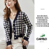 CARTELO 卡帝乐鳄鱼 C02816Q36B1 女士V领显瘦减龄短款毛衣