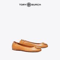 TORY BURCH 汤丽柏琦 MINNIE 羊皮芭蕾舞鞋女鞋74062（8.5、白色 122）