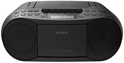 Sony 索尼 CFD-S70 盒式磁帶播放器(CD，盒式磁帶，收音機)，黑色