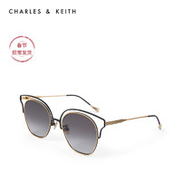 CHARLES&KEITH2020秋冬配饰CK3-71280416细边框个性太阳眼镜（Blue蓝色）