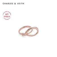 CHARLES&KEITH秋冬配饰CK5-32120265女士时尚戒指（Rose Gold玫瑰金色）