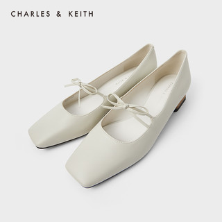 【新年礼物】CHARLES&KEITH2021早春新品CK1-60580199玛丽珍单鞋（38、Red红色）