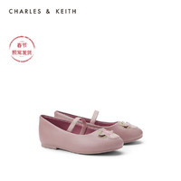 【新年礼物】CHARLES&KEITH2021春新品CK9-70900018卡通平底鞋（22、粉红色Pink）