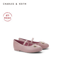 【新年礼物】CHARLES&KEITH2021春新品CK9-70900018卡通平底鞋（26、粉红色Pink）