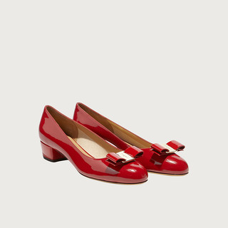 Salvatore Ferragamo/菲拉格慕 女士VARA蝴蝶结高跟鞋 591964（4.5、红色/1D）