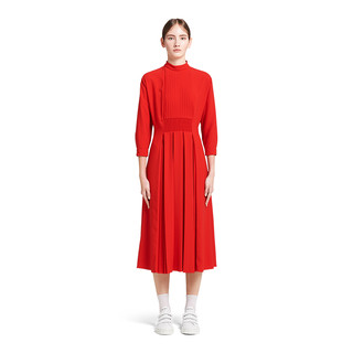 Prada/普拉达Sablé 连衣裙（40、红 色）
