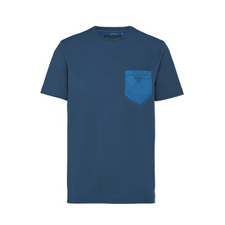 Prada 普拉达 男士弹力棉质和尼龙T恤 UJN587S1921UOQ 蓝色 S
