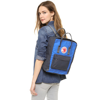 FJÄLLRÄVEN 北极狐 OUTDOOR KankenFamily Kanken Classic系列 中性双肩包 23510-031-525 石墨黑/蓝色 16L