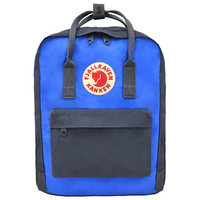 FJÄLLRÄVEN 北极狐 OUTDOOR KankenFamily Kanken Classic系列 中性双肩包 23510-031-525 石墨黑/蓝色 16L