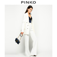 PINKO2020秋冬女装明星同款双排扣西装外套1G158S1739（38、Z00）