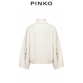 PINKO2020秋冬女装镂空宽松高领毛衣针织衫1G15JVY6CF（M、Z05）