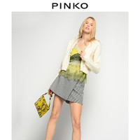 PINKO2021春夏新品女装珍珠装饰羊毛短款开衫1Q107ZY16Y（XS、Z10）