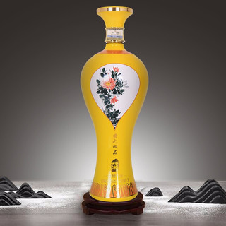 君之 四品 梅兰竹菊 53%vol 酱香型白酒 1000ml*4瓶 组合套装