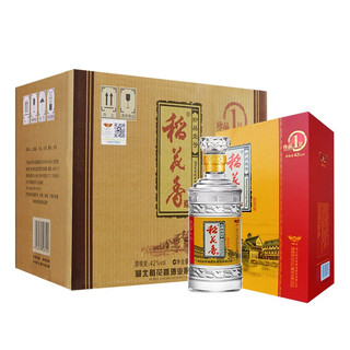 稻花香 白酒 42度浓香型 珍品一号 500ml*4瓶 整箱礼盒装 (内含4支手提袋）