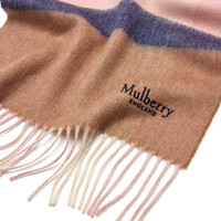 Mulberry/玛珀利2020秋冬新款羊绒混纺围巾 VS4461（粉红色J967）