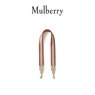 Mulberry/玛珀利2021春夏新款个性编织边沿宽肩带牛皮肩带RX0134（象牙色）