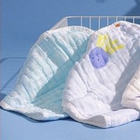 移动专享：Purcotton 全棉时代 婴儿纱布口水巾 4条装