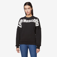 Love Moschino/莫斯奇诺 20秋冬 女士扭曲徽标Fekoa运动衫 W641901M405520A（038、黑色0C74）