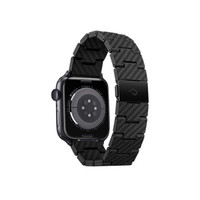 PITAKA 苹果Apple Watch Series 6/SE/5/4智能手表 纯碳纤维表带 经典复古款42/44mm