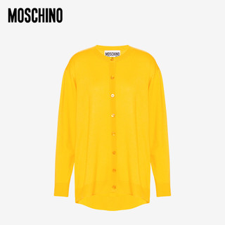 Moschino 莫斯奇诺 女士嘻哈泰迪小熊羊毛开衫 V0915550020A 黄色0028 036