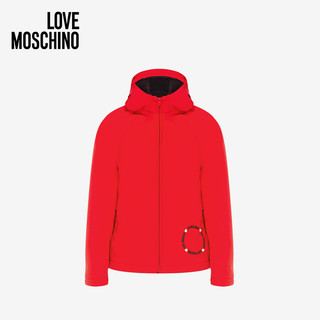 Love Moschino/莫斯奇诺 20秋冬 女士弹力帆布外套 WH74001S343920A （038、红色0O85）