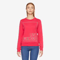 Love Moschino/莫斯奇诺 20秋冬 女士方框徽标运动衫 W630216M405520A （040、红色0O47）