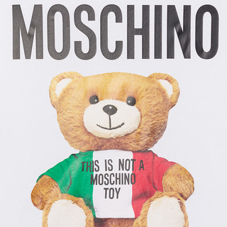 MOSCHINO/莫斯奇诺 21春夏 女士ITALIAN泰迪熊T恤 ZPV0721 2040 1001  （XXS、白色1001）