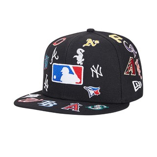 NEW ERA 纽亦华 MLB联盟系列 59FIFTY 中性休闲棒球帽 60106280 黑色 718