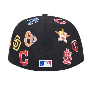 NEW ERA 纽亦华 MLB联盟系列 59FIFTY 中性休闲棒球帽 60106280 黑色 718